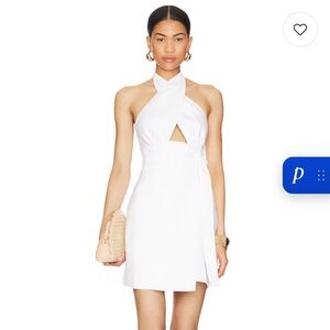 Shona Joy Wrap Mini Dress in Ivory